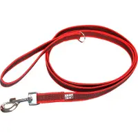 Julius-K9 Laisse caoutchoutée avec boucle Rouge - Gris Taille 6 (6, Chien, Général)