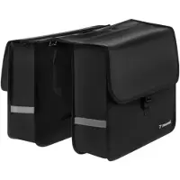 Trizand 27354 Sacoche pour porte-vélo 28 L, imperméable, noir