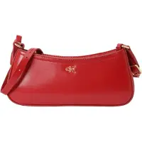 Calvin Klein Sac bandoulière 'Monogram Logo Plaque Shoulder' rouge