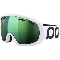 POC Fovea Mid Ski Goggles Blanc Partly Sunny Green/CAT2