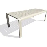 DCB Groupe Table de jardin en aluminium