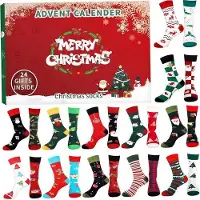 OEM Calendrier de l'Avent, calendrier de l'Avent pour adultes, calendrier de l'Avent avec des chaussettes en coton