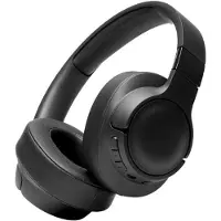 OEM Casque sans fil avec micro - Batterie d'une autonomie de 50 heures - Mains libres pour les appels téléphoniques - Portable - Noir
