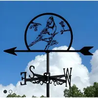 OEM Éolienne métallique avec motif animalier - Ornement de jardin en acier forgé pour l'extérieur - Décoration pour toits et cours intérieures