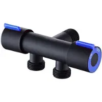 OEM Robinet de salle de bains en acier inoxydable à doubleet double poignée - noir