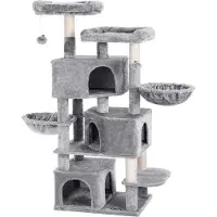 OEM Arbre à chat Rootz avec 3 niches – 164 cm – Maison pour chat – Arbre à chat – Arbre pour chat – Arbres à chat