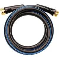 OEM Tuyau d'arrosage épais 4' x 5/8', noir, raccord court, tuyau en plomb