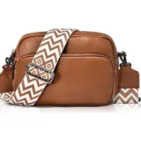 OEM Sac à bandoulière compact en cuirPolyuréthaneavec bandoulière amovible, marron