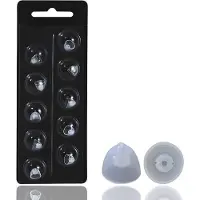 OEM Lot de 10 - Embouts auriculaires - Pour aides auditives Oticon MiniFit - Produits d'entretien et de nettoyage - 8 mm - Embouts auriculaires à deux trous - Silicone