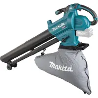 Makita UB005GZ : Souffleur/aspirateur sans fil XGT, utilisable comme aspirateur et souffleur, avec un sac de 25 litres