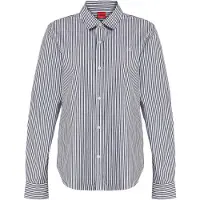 HUGO Chemisier 'The Essential' marine / blanc