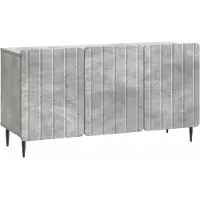 Syfax Meuble TV Gris béton 99 x 34,5 x 52 cm Bois d'ingénierie