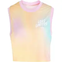 Adidas Pride All Over Print Sleeveless T-shirt Jaune XS Femme