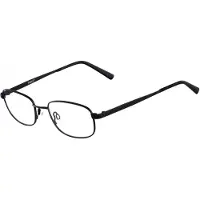 Aucune VERRES OPTIQUES - FLEXON - FLEXON CLARK 600 - Noir chrome - Monture métal - Taille 50 / Pont 19