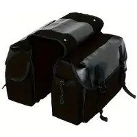OEM Sacoche de vélo, porte-bagages, sacoche double, porte-bagages, noir, voyage à vélo