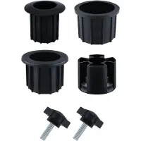 OEM Pièces de rechange pour parasols - Accessoires pour parasols - Lot de 6 - noir