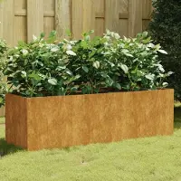 Prolenta Maison Exclusive - Jardinière surélevée en acier Corten, dimensions 120x40x40 cm