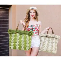 OEM Grand portefeuille pour femme, grand sac en toile, idéal pour les vacances et les courses