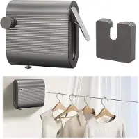 OEM Dispositif de corde à linge réglable de 4,2 m, en acier inoxydable, réglable vers l'intérieur et vers l'extérieur
