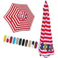 OEM Parapluie de remplacement pour pare-soleil - Protection pour mobilier de jardin - Bâche de jardin - Ouverture d'aération - 30 mètres - Blanc feu