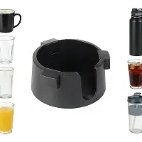 OEM Organiseur de boissons de table, noir - Autocollant - Réglable - 11,5 x 5,5 cm - Noir