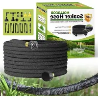 OEM Tuyau d'arrosage pour le jardin - Alimentation en eau efficace - Conception économe en eau - Longueur : 100 mètres - Noir