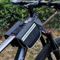 OEM Sacoche de vélo de course avec bandes réfléchissantes, sacoche de vélo de grande capacité sous la selle, sacoche imperméable sous la selle, sacoche de vélo rigide