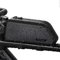 OEM Sacoche de vélo, fixation sur le cadre, 1,5 L, imperméable, kit avant, fixation sur le tube supérieur, fixation sur le guidon, accessoires de vélo, noir, 1,5 L