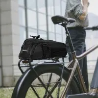 OEM Sacoche de vélo portable et résistante à l'eau, conçue pour être fixée au porte-bagages, avec une bandoulière réglable et plusieurs compartiments pour les accessoires de vélo.
