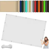 OEM Bâches de protection solaire imperméables - Parasols d'extérieur - Parasols d'extérieur - Protection UV à 98 % - Dimensions : 35 x 450 cm - Protection solaire blanche