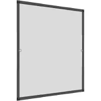 Markenlos Moustiquaire télescopique anthracite, à monter soi-même, 130 x 150 cm