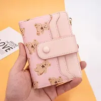 OEM Portefeuille pour femme avec protection RFID, motif en relief, petite fermeture à glissière, couleur rose, pratique et tendance