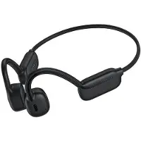 OEM Écouteurs de sport sans fil noirs avec protection articulée, 32 Go de mémoire, sans embouts intra-auriculaires, pour la course à pied, résistants à l'eau.
