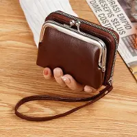 OEM Portefeuille tendance pour femme avec boucle à charnière, grande poche zippée et de nombreux compartiments pour cartes de crédit.