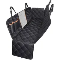 OEM Extension de panier pour chien avec coussin amovible, fond rigide, 147 x 137 x 40 cm, rideau imperméable pour panier.