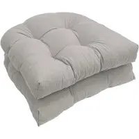 OEM Ensemble de coussins de sol pour l'extérieur - Coussins imperméables - Assise confortable - 48 x 48 cm - Gris clair
