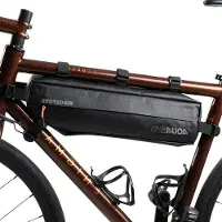 OEM Sacoche de vélo de course - Imperméable - Organiseur pour randonnées à vélo - Indice d'étanchéité IPX6 - 4 litres - Noir