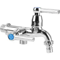 OEM Robinet double avec double option d'évacuation - utilisation de plusieurs robinets - double évacuation séparée - raccord G1/2