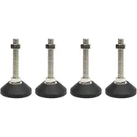 OEM Pieds de meuble réglables, 4 pieds réglables en hauteur M6, adaptés aux tables, chaises, établis et armoires (D30*M6*L30).