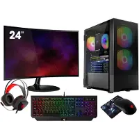 VIST PC Gaming Ryzen 7 Pro 4750G - RAM 32Go - RX VEGA8 - SSD 1To M.2 - WIFI - LCD 24 - Windows 11 Pro