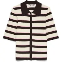 Vero Moda Cardigan 'AWHanna' crème / chocolat / rose