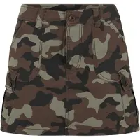 Karl kani Jupe marron / vert clair / noir