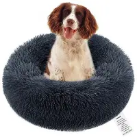 OEM Coussin pour chiens de taille moyenne, rond, moelleux, lavable