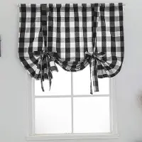 OEM Paravent rustique en tissu, noir, 80 x 140 cm, réglable, isolé, style rustique, à motifs noir et blanc.