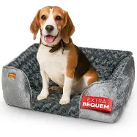 OEM Coussin pour chien, table pour chien, moelleux et confortable, lavable, antidérapant, rembourrage en coton PP et mousse expansée, conception robuste, idéal pour les chiens de petite et moyenne taille