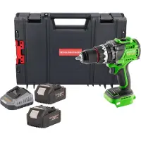 Procraft PA18ProBL-BB Perceuse-visseuse à percussion sans fil 20 V 180 Nm Brushless + 2x batterie 4,0 Ah + chargeur + boîte à outils RHINO