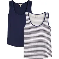 Love & roses Haut bleu marine / blanc