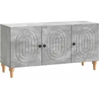 Syfax Meuble TV Gris béton 99 x 34,5 x 50 cm Bois d'ingénierie