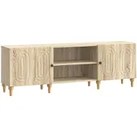 Syfax Meuble TV Chêne Sonoma 150 x 31 x 50 cm Bois d'ingénierie