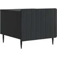 Syfax Table basse avec tiroir Noir 49 x 50 x 42 cm Bois d'ingénierie